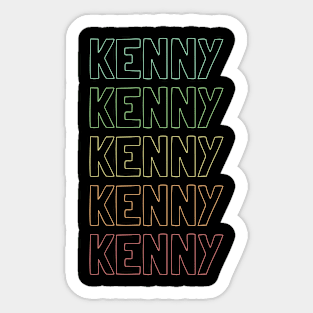 Kenny Name Pattern Sticker